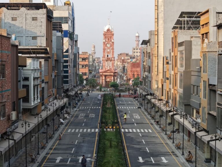 Ghanta Ghar clock tower Faisalabad — custom woven labels in Faisalabad Pakistan