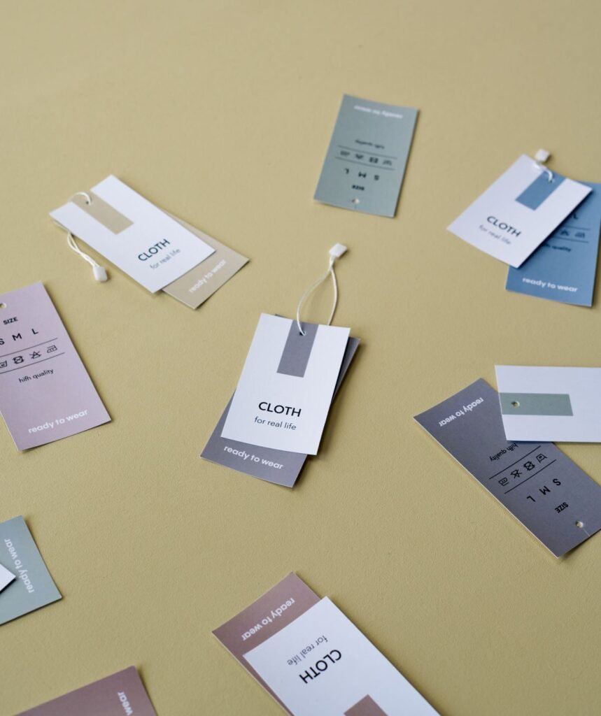 Custom hang tags for Multan textile and embroidery businesses